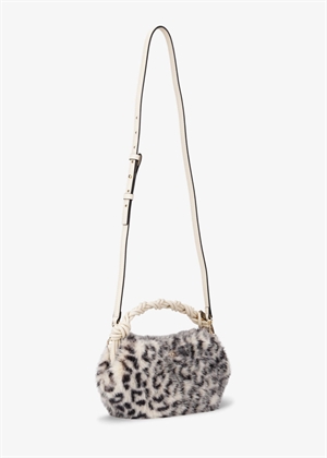 Ganni bou bag mini fur print Leopard A6459 Ganni 